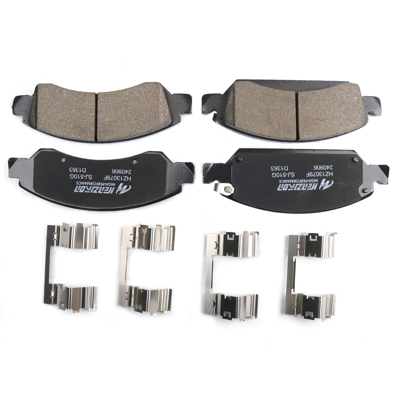 Front Rear Ceramic Brake Pad For Chevy Silverado 1500 2014 - 2018 4.3L 5.3L 6.2L