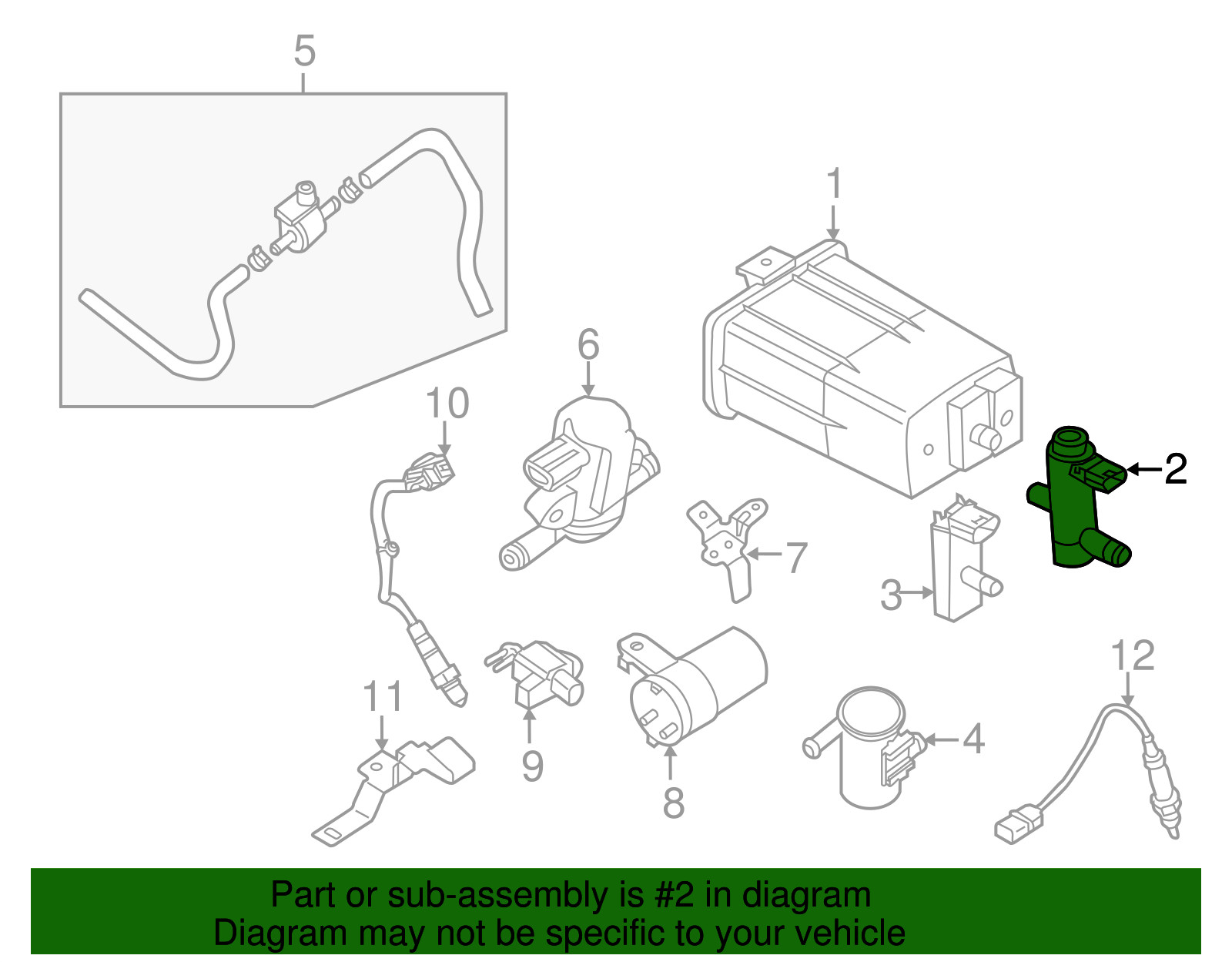 Genuine Nissan Control Valve 14935-JF02C
