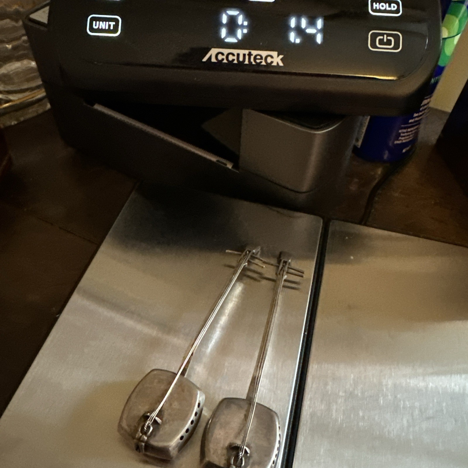 Pair Of (2) Japanese Shamisen Lute .925 Sterling Silver Salt & Pepper Shakers