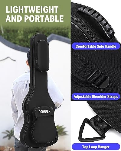 47 Inch Bass Guitar Case, 0.4 Inch Thick Padding Bass Bag 47 inch-10mm Thick