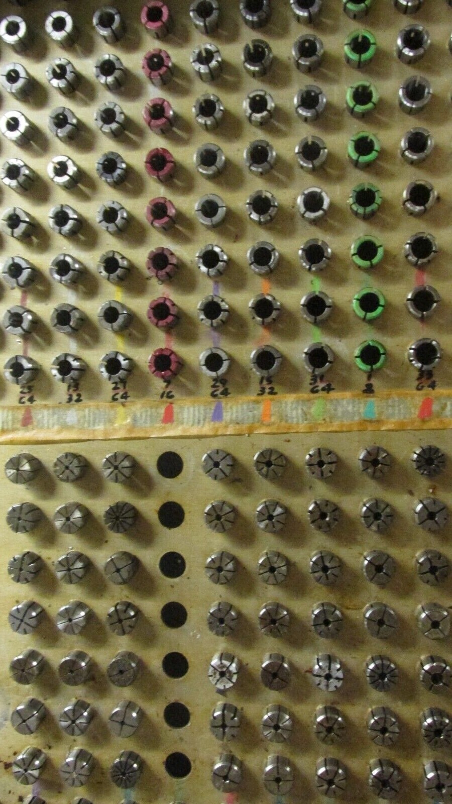 DA100 Collet Select Size from Drop Down List