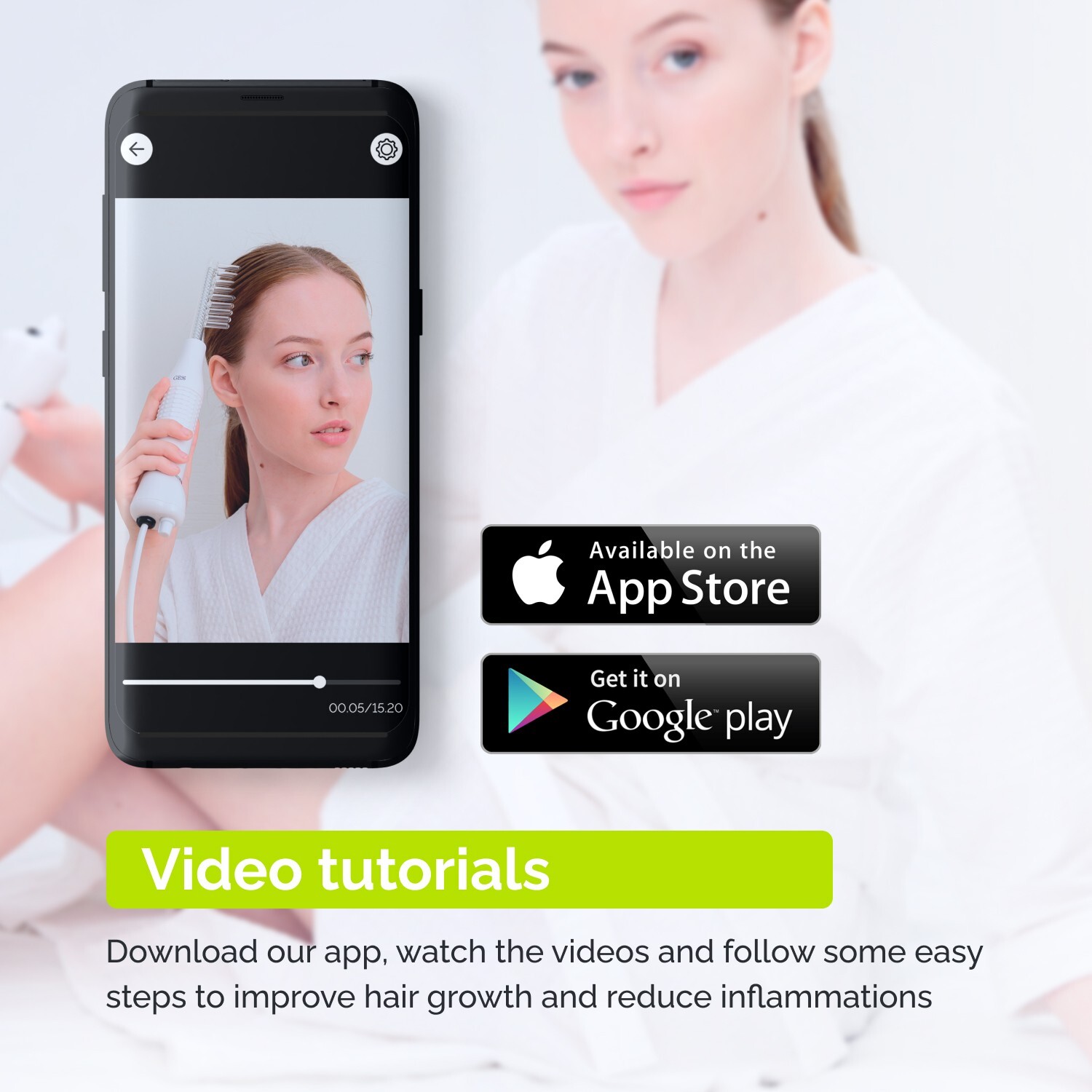 Darsonval, High Frequency, Hair & Face Treatment, Anti-Acne, 4 Tips, 220V, GESS