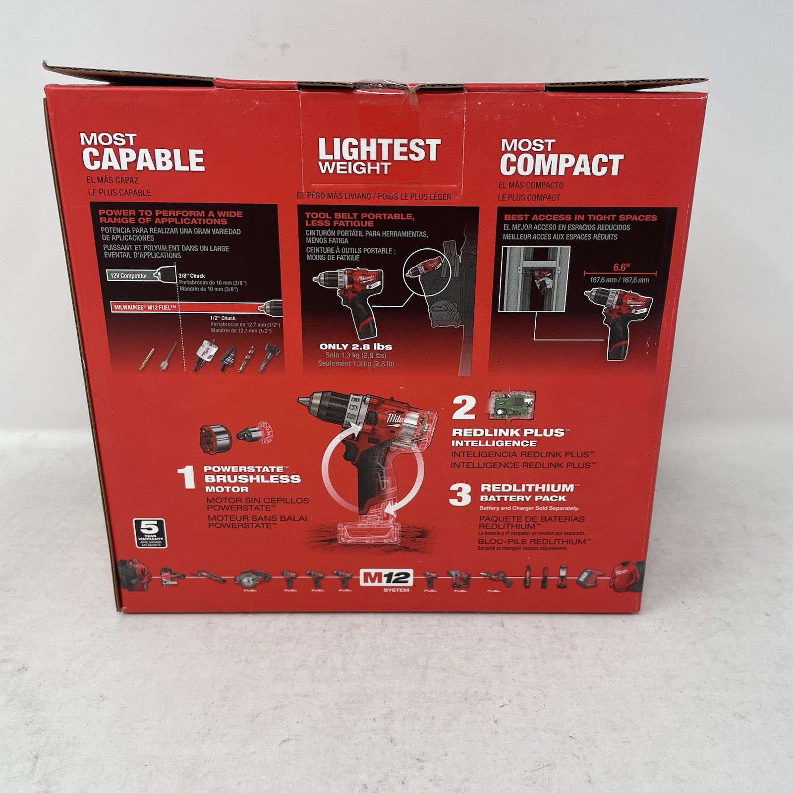 Milwaukee 2503-20 1/2" Drill Driver M12 FUEL 12-Volt Brushless *Tool Only*