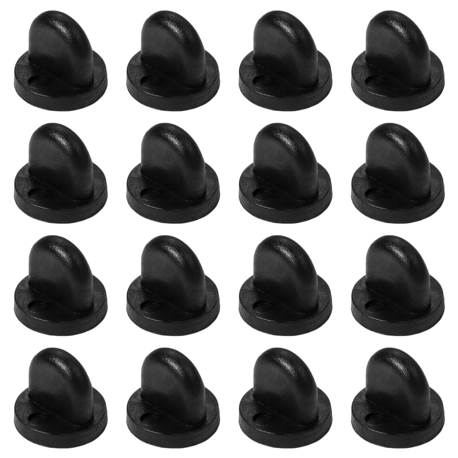 250pc Rubber Pin Backs Black PVC Pin Keepers Pin Cap Replacement Uniform Badges