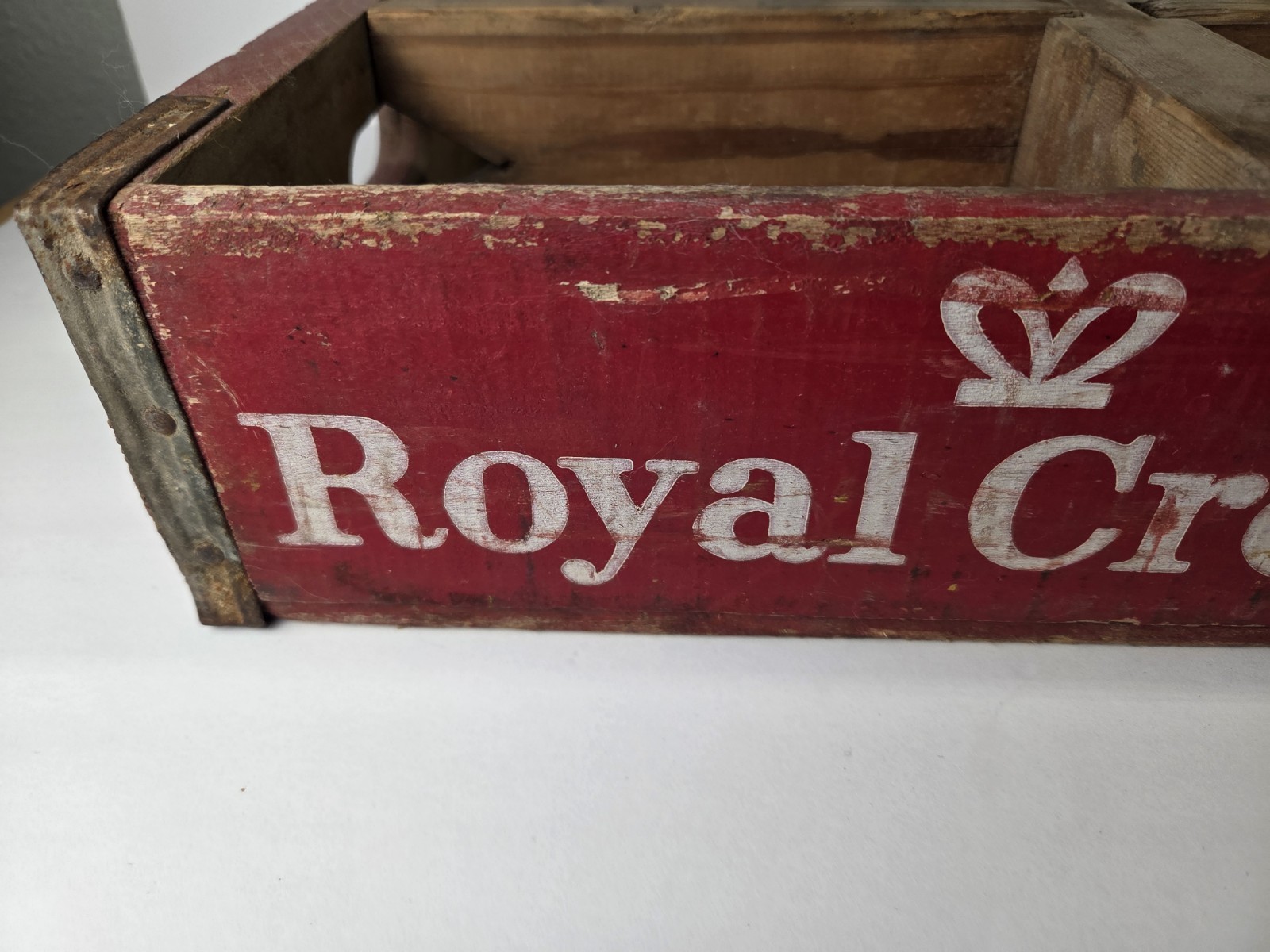 Vintage Royal Crown Cola Wooden Crate – Temple Texas – Original RC Soda Case