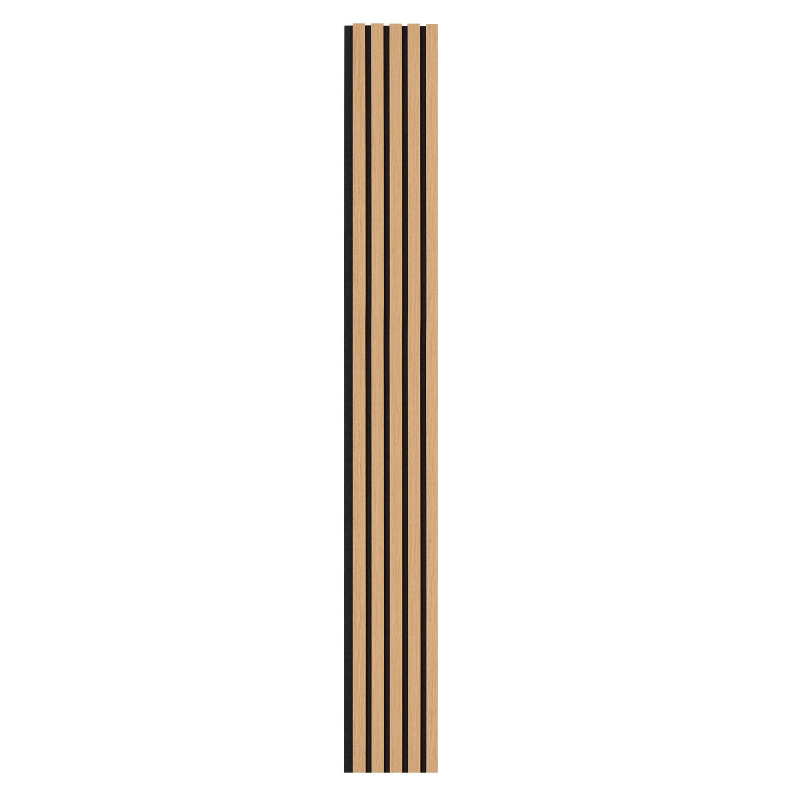 4 Pcs Acoustic Wood Wall Slat Panels 7.9"x94.5" Sound Absorbing Modern Light Oak