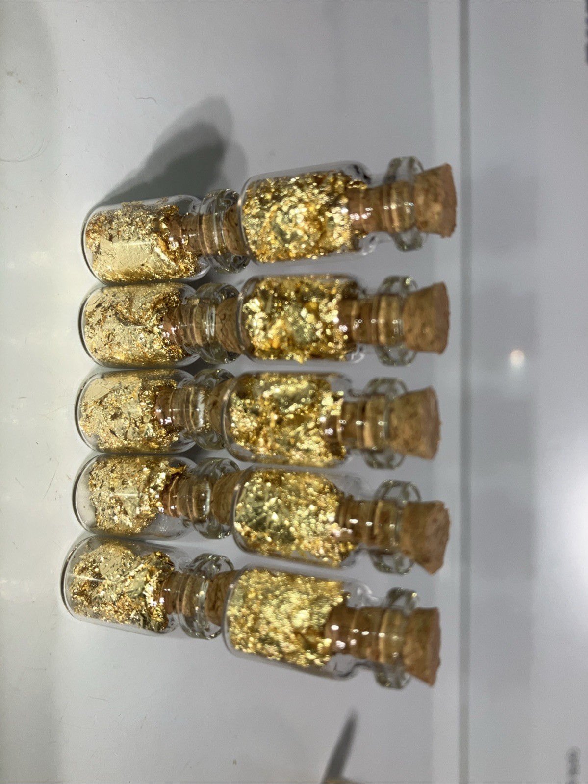 10 Bottles of Gold Leaf Flakes....1ml.... Lowest Price online !!
