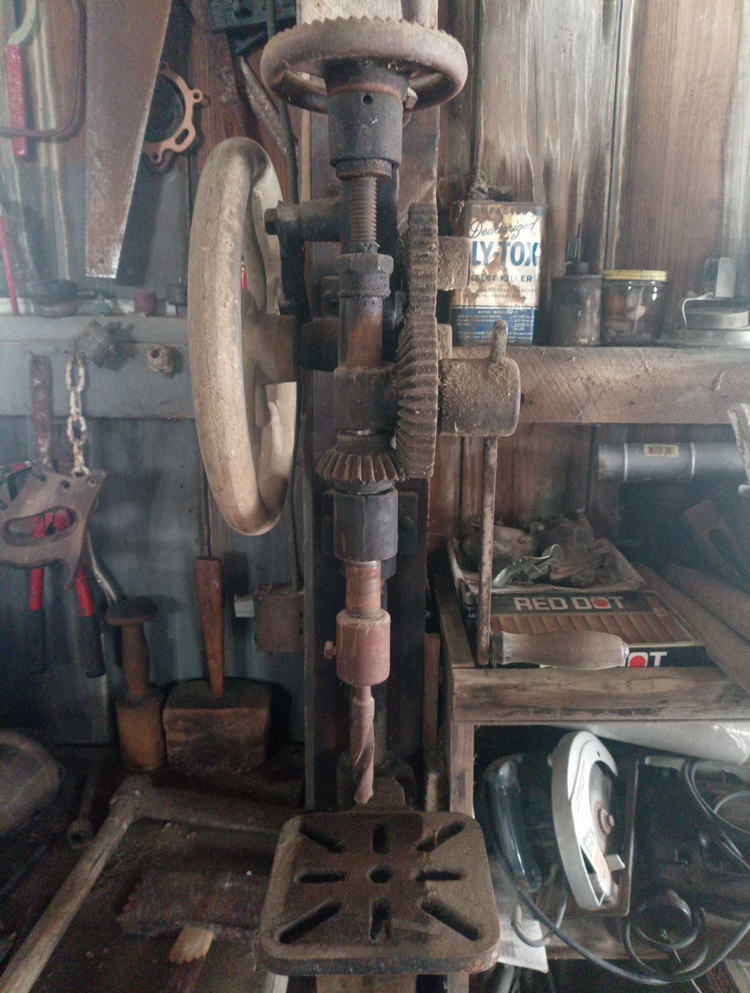 Vintage ACME Blacksmith Post Drill Ready To Work In Your Fabrication Shop