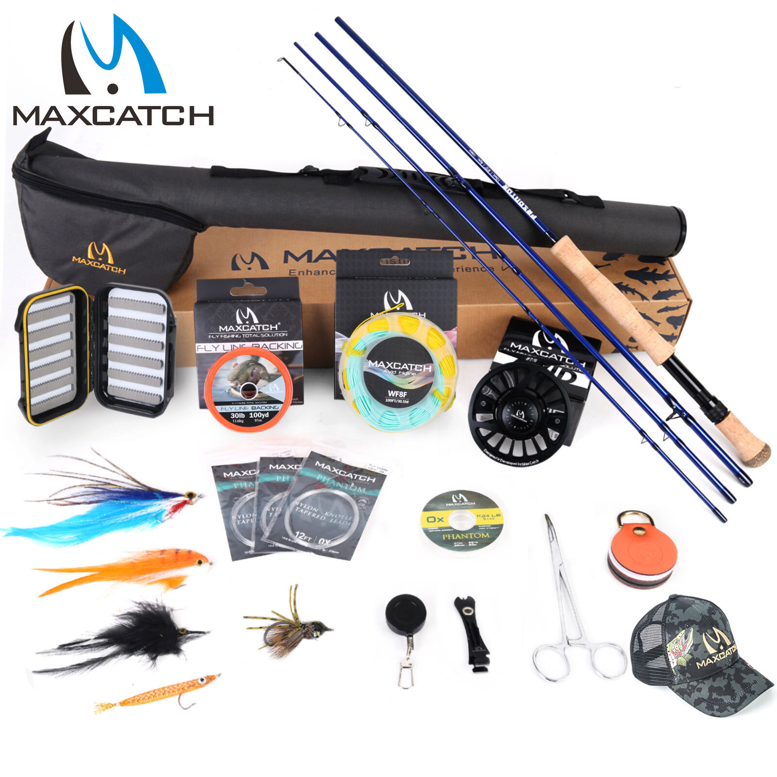 Maxcatch Saltwater Fly Fishing Rod and Reel Combo 9FT 8-10WT Complete Outfit