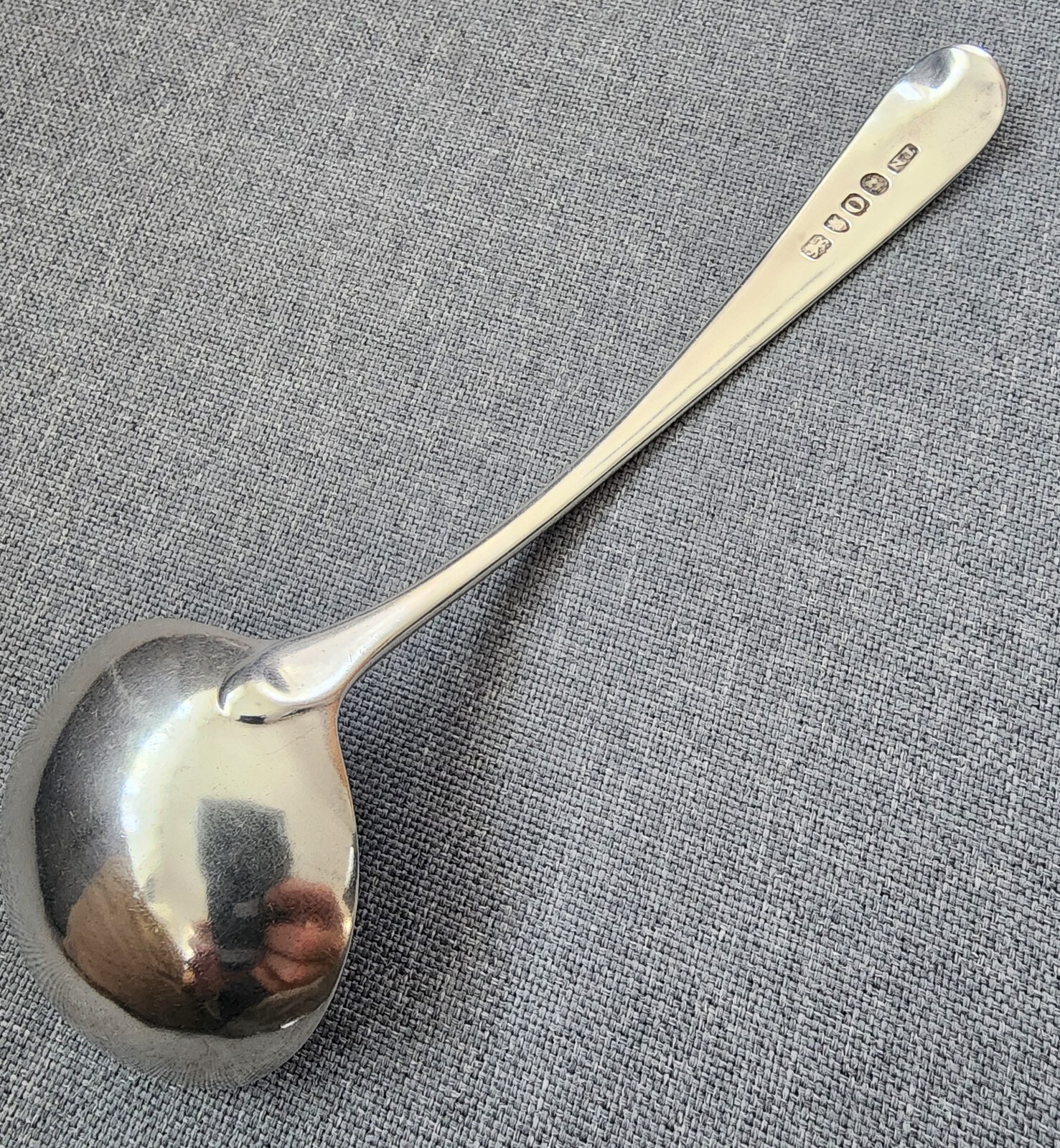 THOMAS NORTHCOTE Sterling GEORGE III London 1809 HERALDIC CRESTED 7" Ladle 43.3g