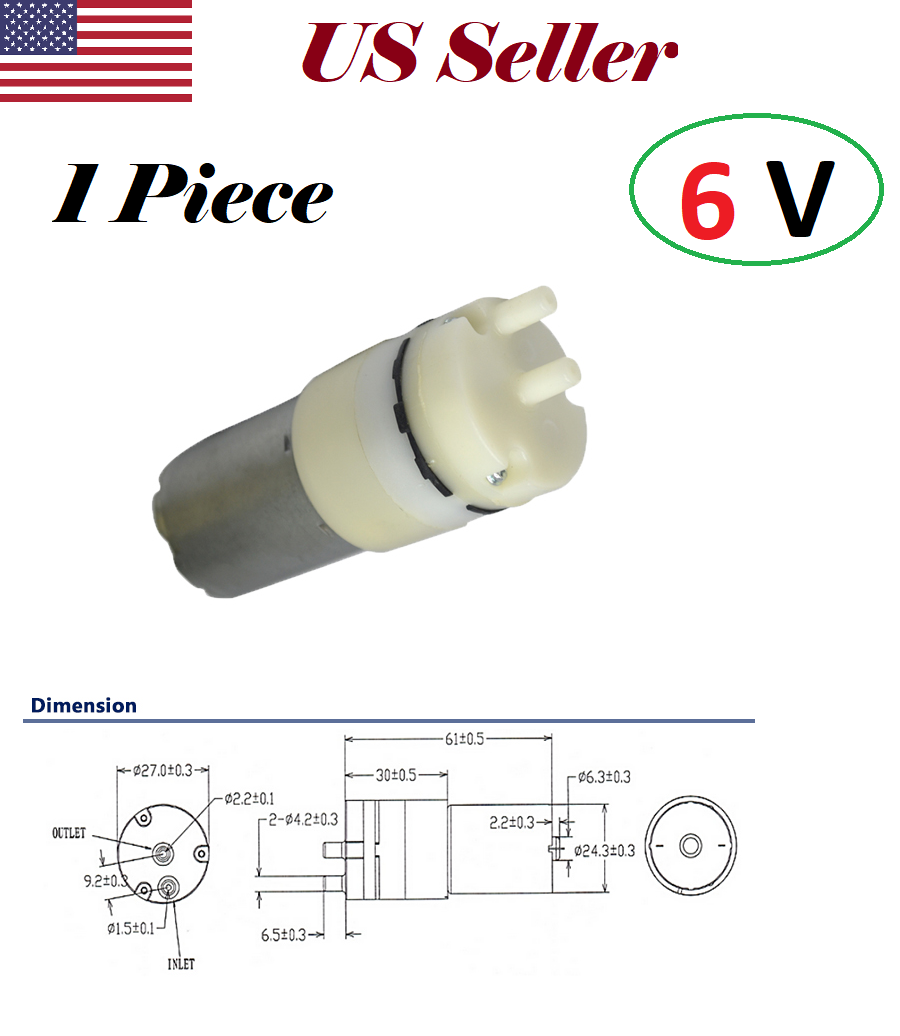 6V MPA2006 4L vacuum High-power Small Mini Micro Air Pump Aquarium Air Vacuum