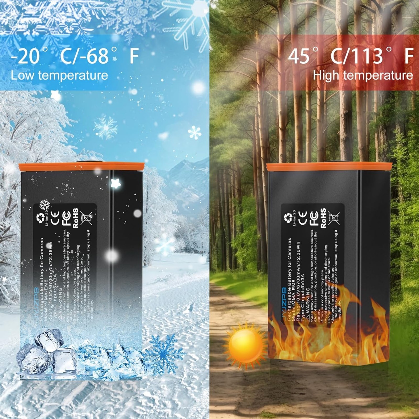 4x 6700mAh Battery for Moultrie Cellular Trail Cameras Edge/Edge 2/Edge 2 Pro