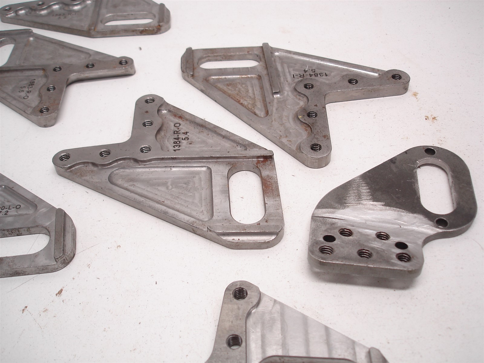 22 NASCAR LOWER CONTROL ARM STEEL MOUNTING BRACKETS / PLATES FOR ECCENTRIC SLUGS