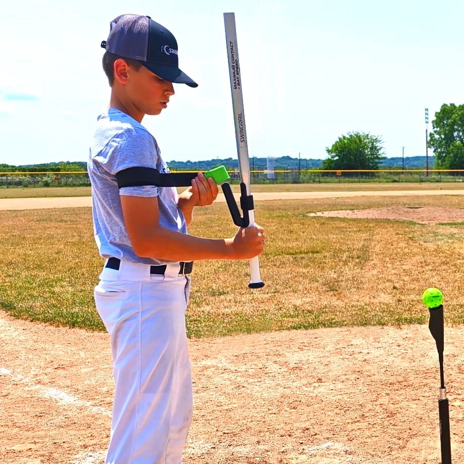 SWINGRAIL Swing Trainer + Speed Training Bat + 6 Balls