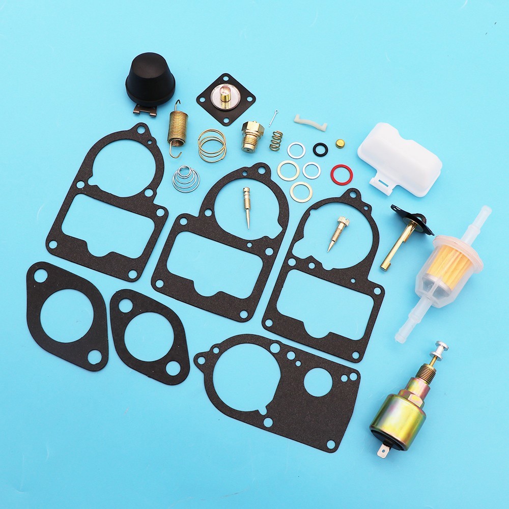Carburetor Rebuild Kit for VW SOLEX 28-34 PICT3 W Cut off Valve & Floats 700-34