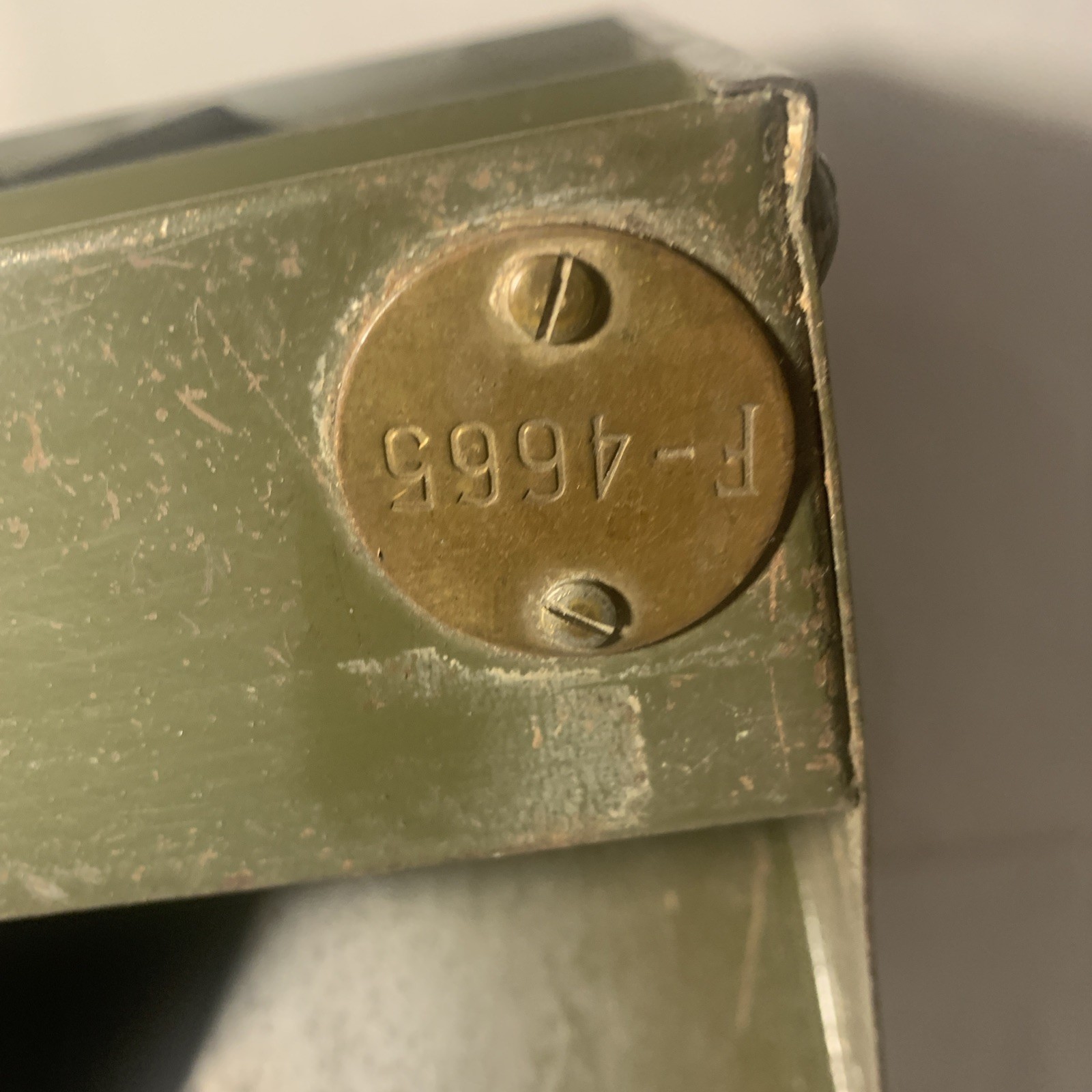 LYON Green Metal Steel Cabinet Parts Bin Tools Organizer Military