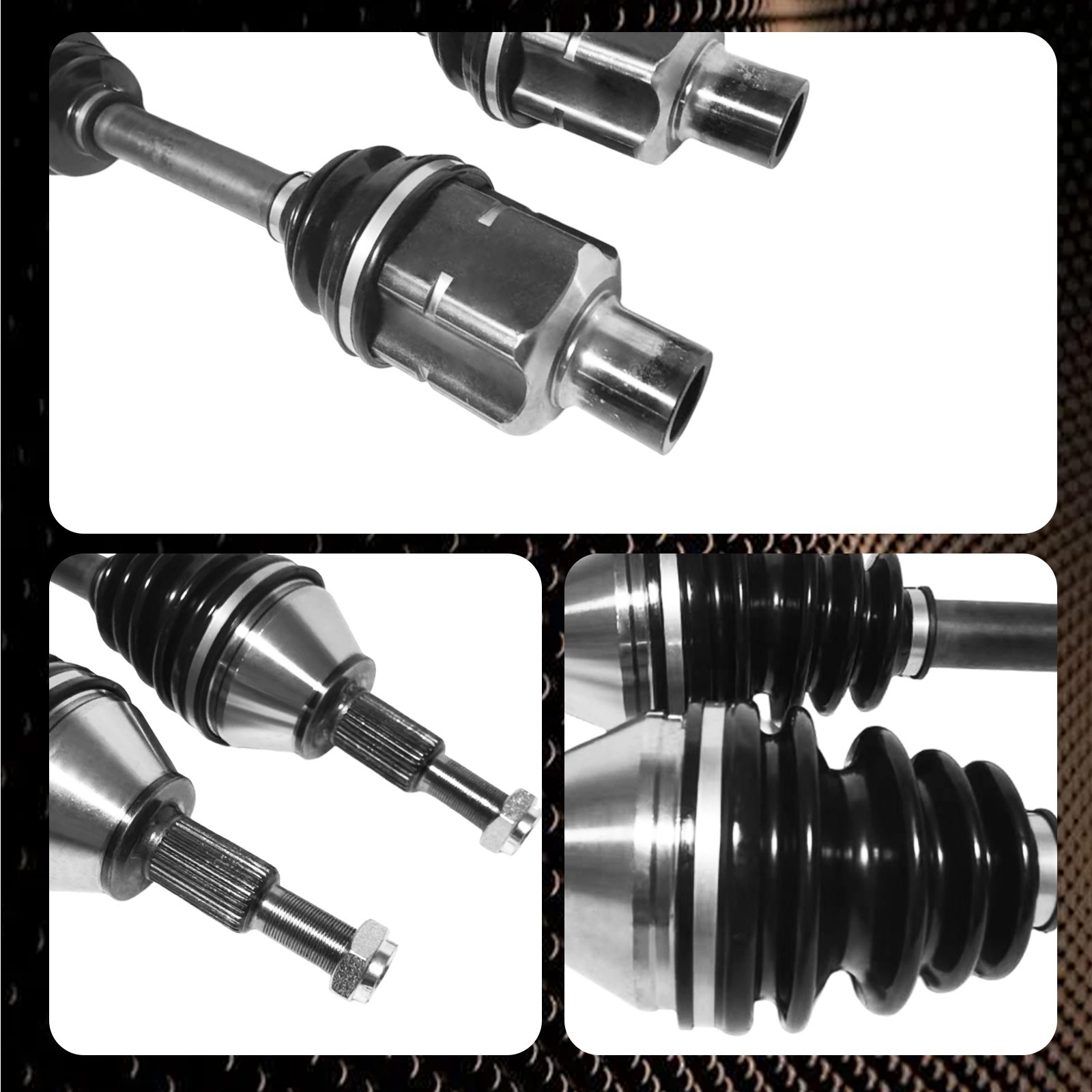 4WD Front CV Axle Shafts for 2012 2013 2014 2015 2016 2017 2018 - 2021 Ram 1500
