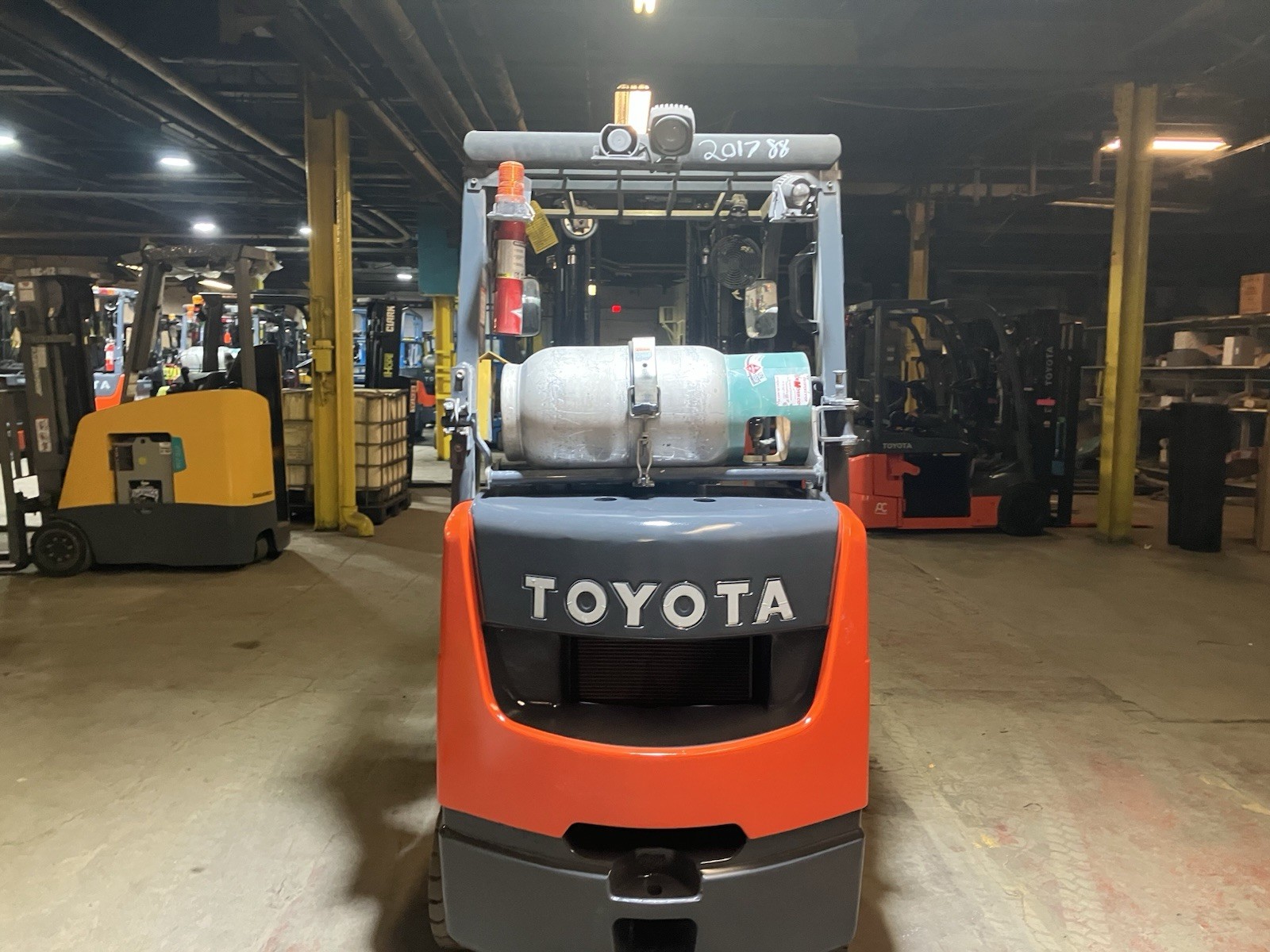 2020 Toyota 5000 LB Forklift With SS and Triple Mast