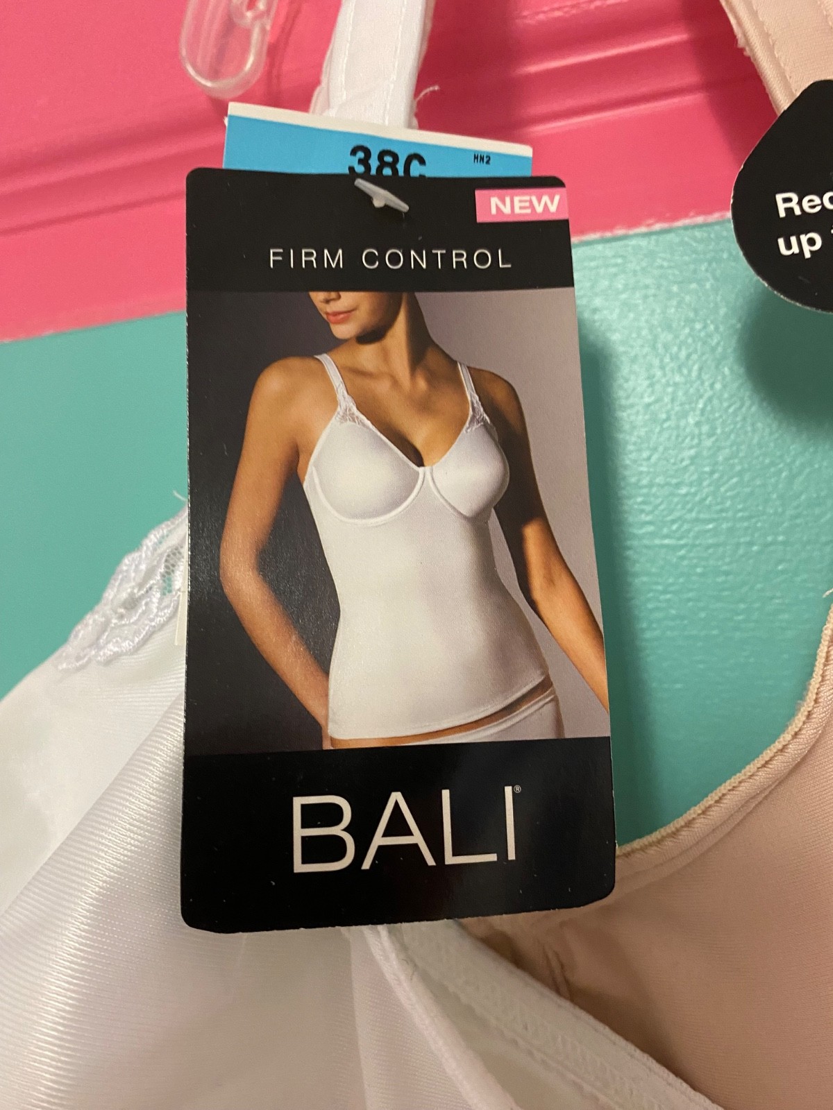 Bali Camisole Cami Minimizer Shapewear 36C or 38C Underwire Modest Style 8684