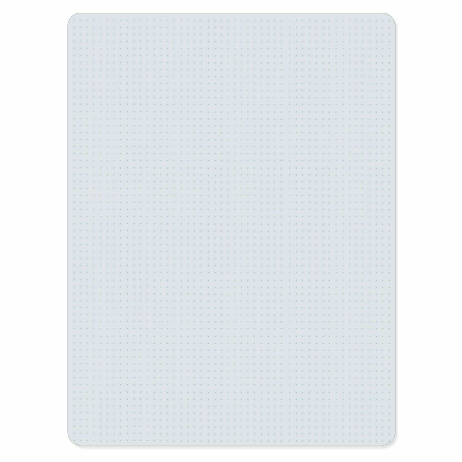 60.2X46.4 Inch Home Office Chair Mat PVC Floor Studded Back For Pile Carpet