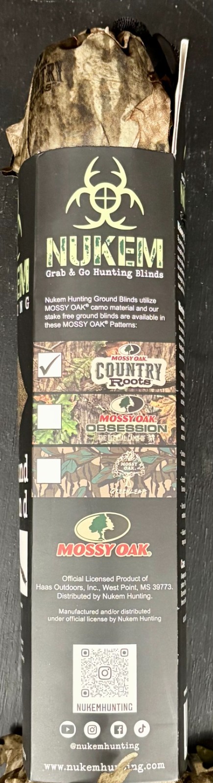 Nukem Hunting Ground Blind Mossy Oak Country Roots New