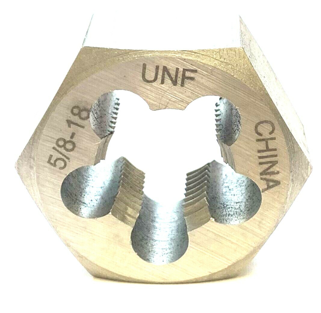 5/8-18 UNF CARBON STEEL HEXAGON RETHREADING DIE HEX DIE NEW!