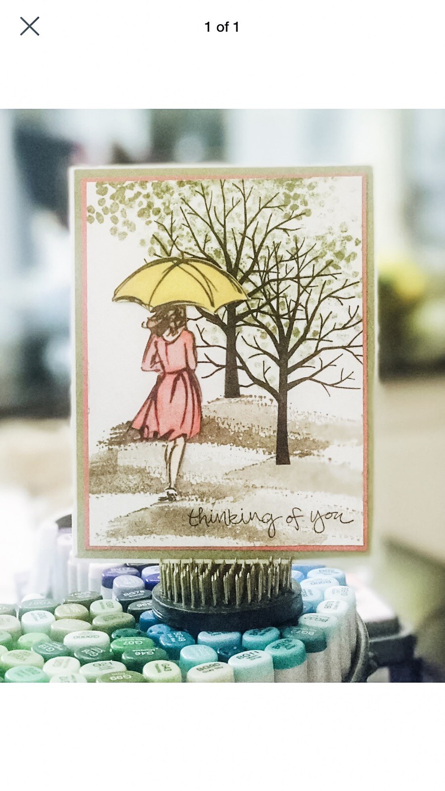 Stampin Up Card Kit Sheltering Tree Umbrella