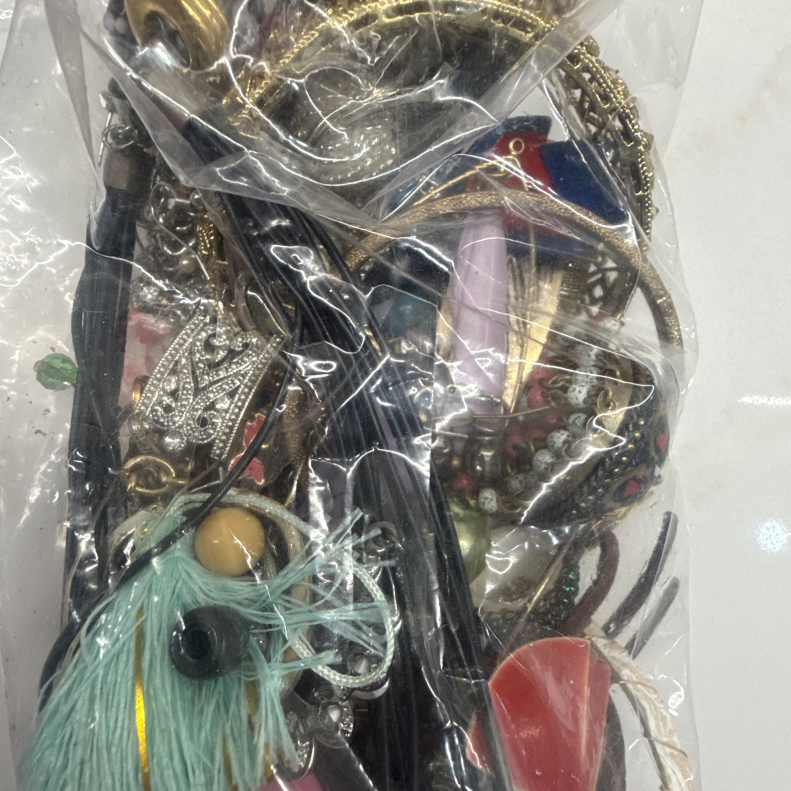 1 lb Mixed Jewelry Lot Wear Resell Craft Vintage Modern Costume Random Bag