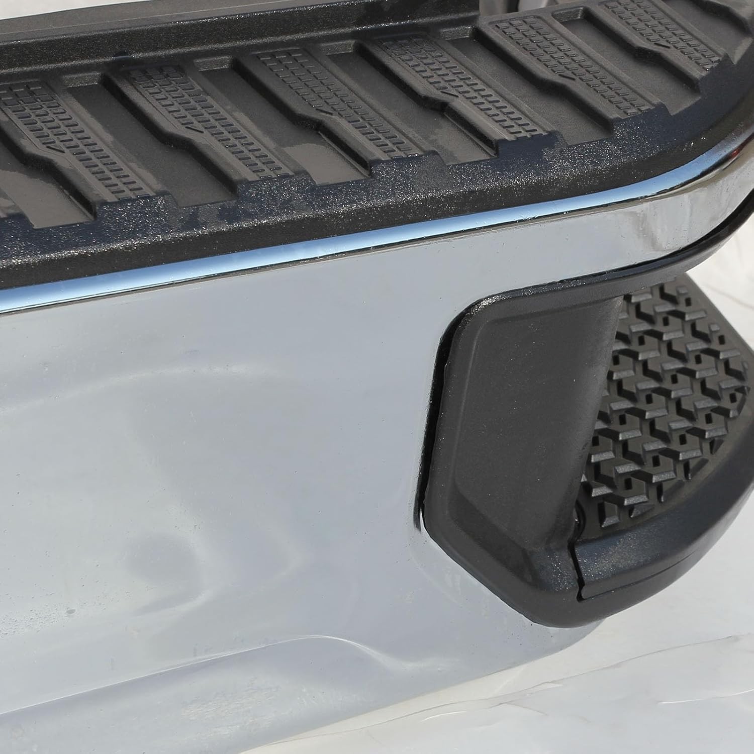 Chrome Rear Bumper Assembly Compatible with 2020-2024 Sierra Silverado 1500