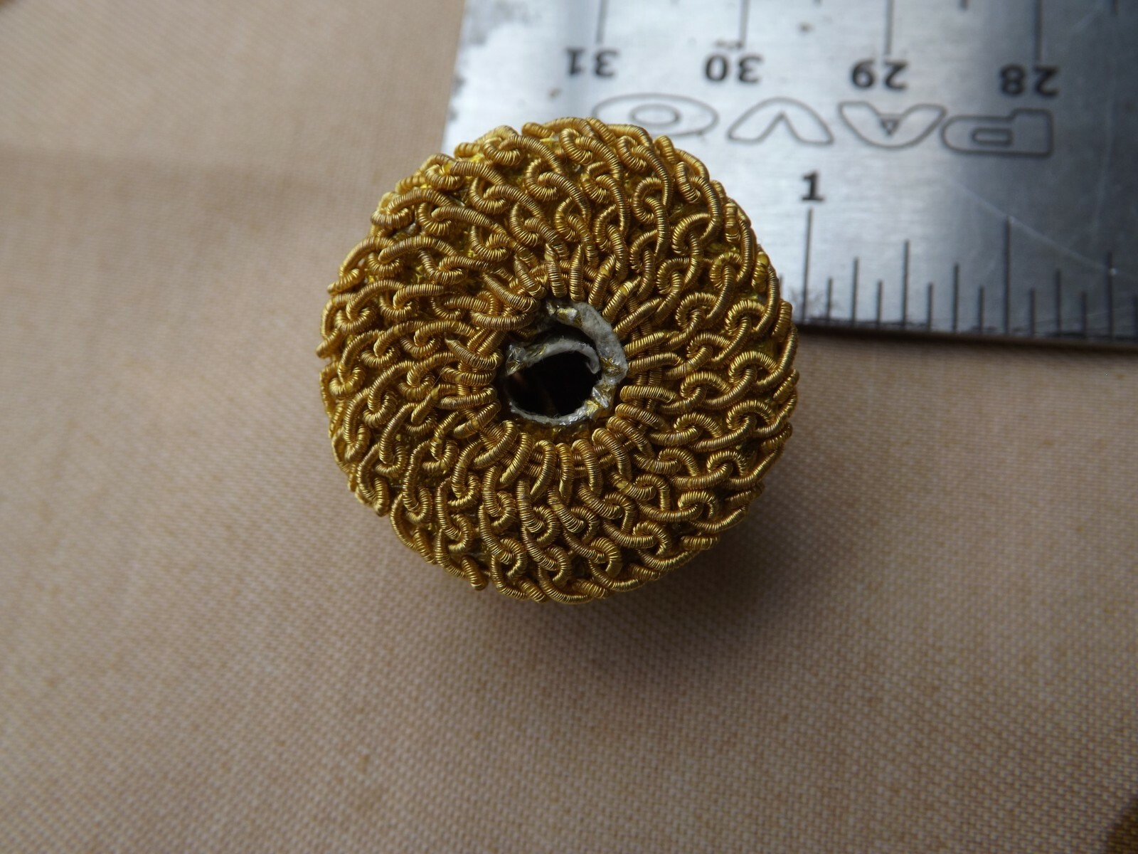 British Army Gold netted Caps Buttons for Patrol tunics Victorian Officers