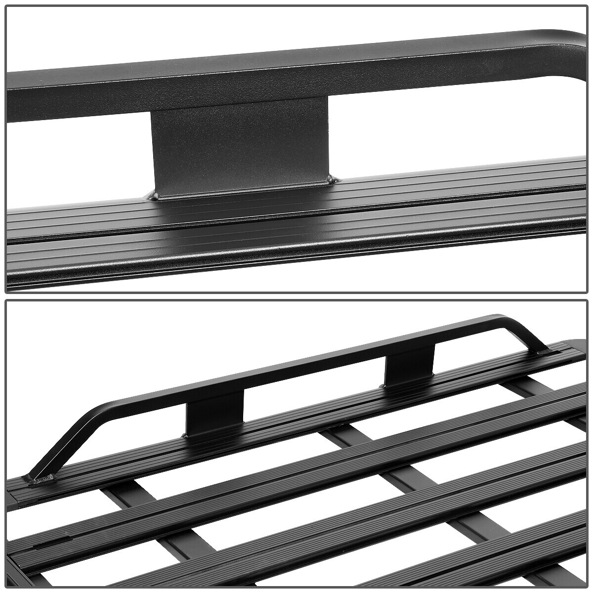 60"x 48"x 6"ALUMINUM ROOF RACK CAR/SUV CARGO BAG/LUGGAGE CARRIER BASKET BLACK