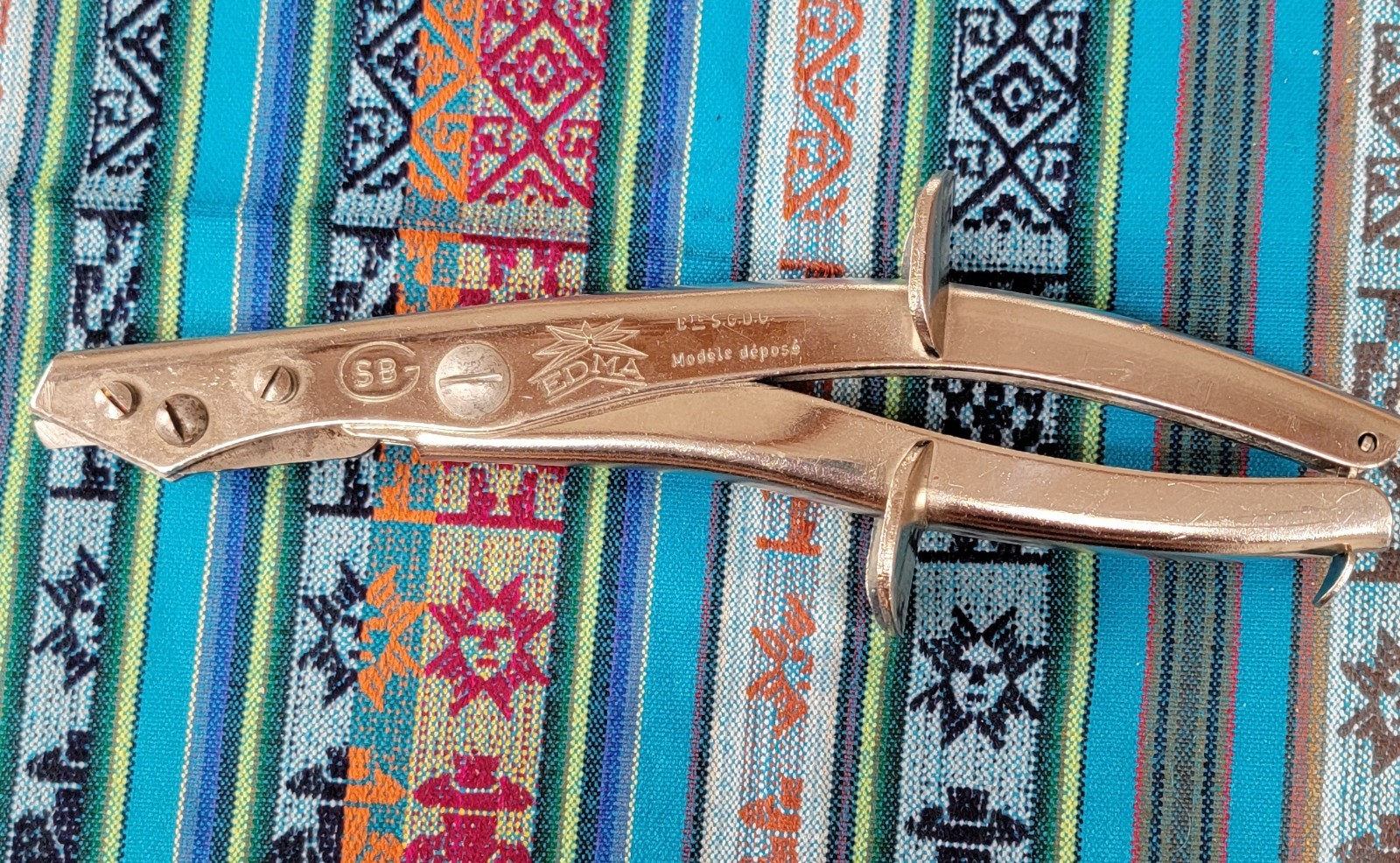 Vintage TIN Snips NIBBLER SHEARS SNIPS SBG EDMA - France 🔥