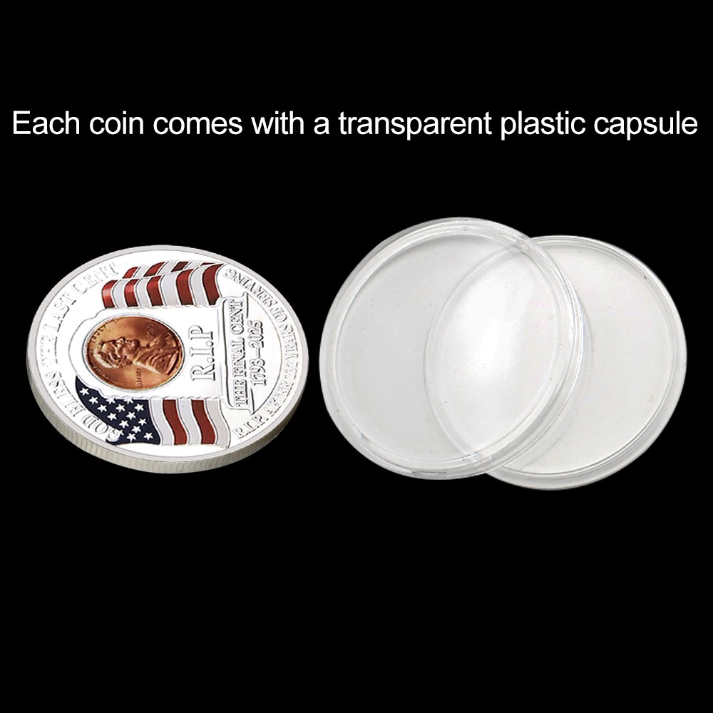 The Last Cent R.I.P. Lincoln Commemorative Coin Collectible Gift