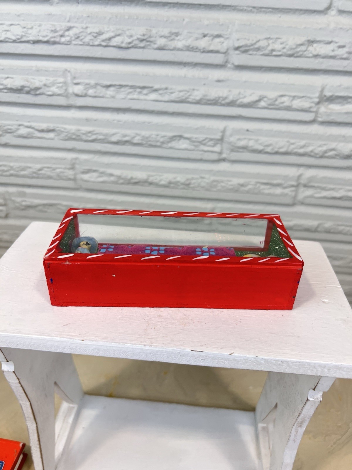 Mexican Day of the Dead Shadow Box Diorama Folk Art 2.5” by 6”