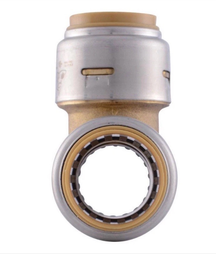 SharkBite MAX 3/4” x 3/4” x 3/4” Push-to-Connect Brass Tee Fitting, UR370A