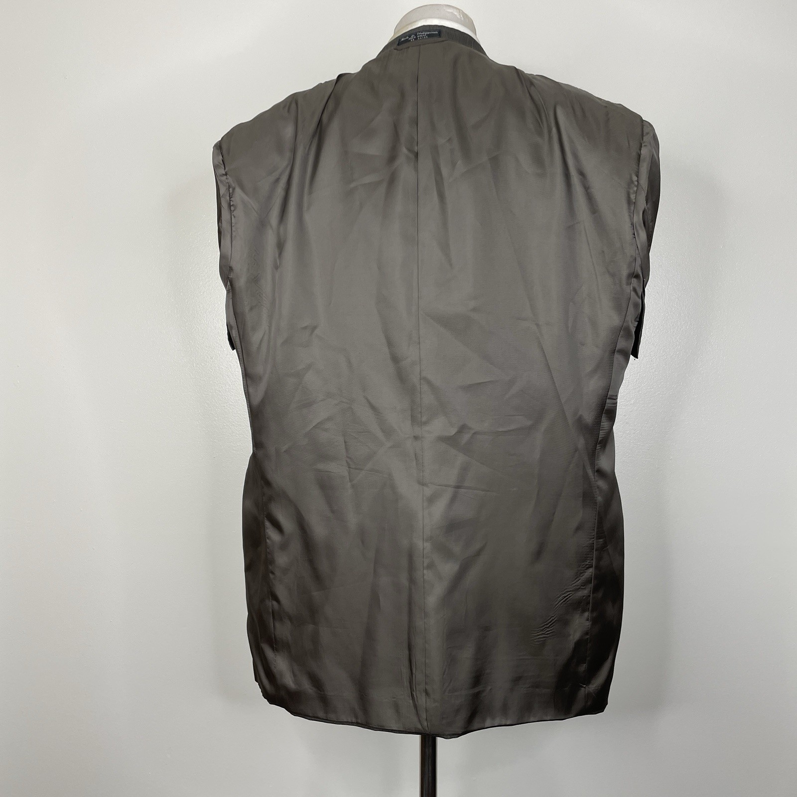 Clubfellow Sport Coat Mens 46L Green Multicolor Check Wool Two Buttons