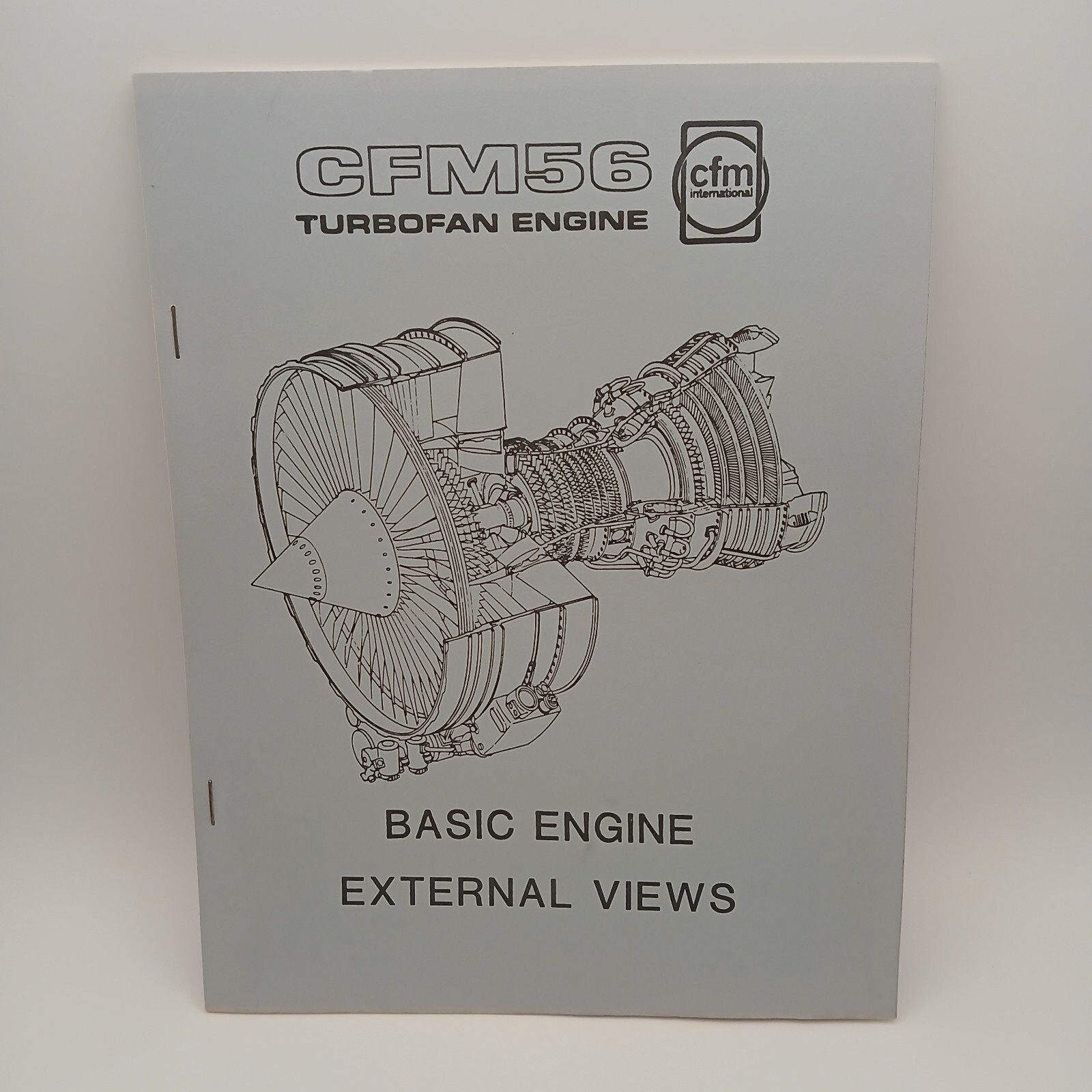 Vintage CFM International CFM56 Turbofan Basic Engine External Views Manual Book