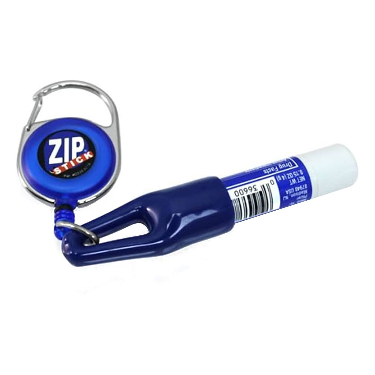 Zip Stick Retractable Lip Balm Holder - White