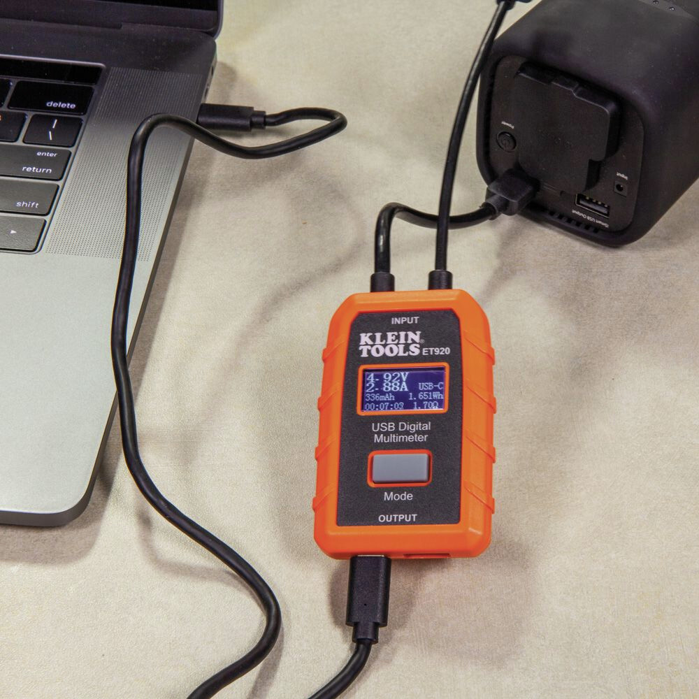 Klein Tools ET920 USB-A and USB-C Digital Meter New
