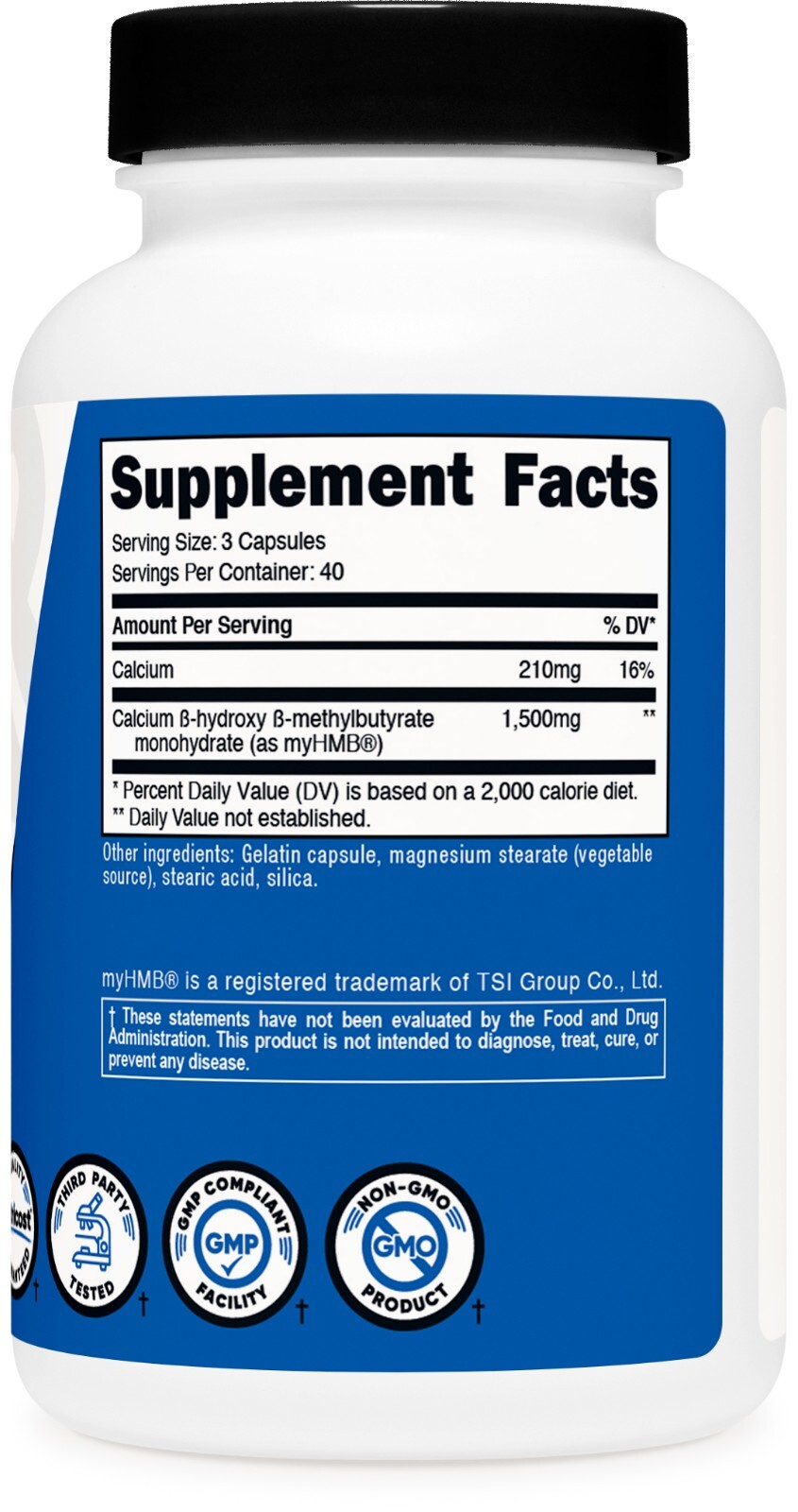 Nutricost Performance myHMB Supplement (1500mg) 120 Capsules