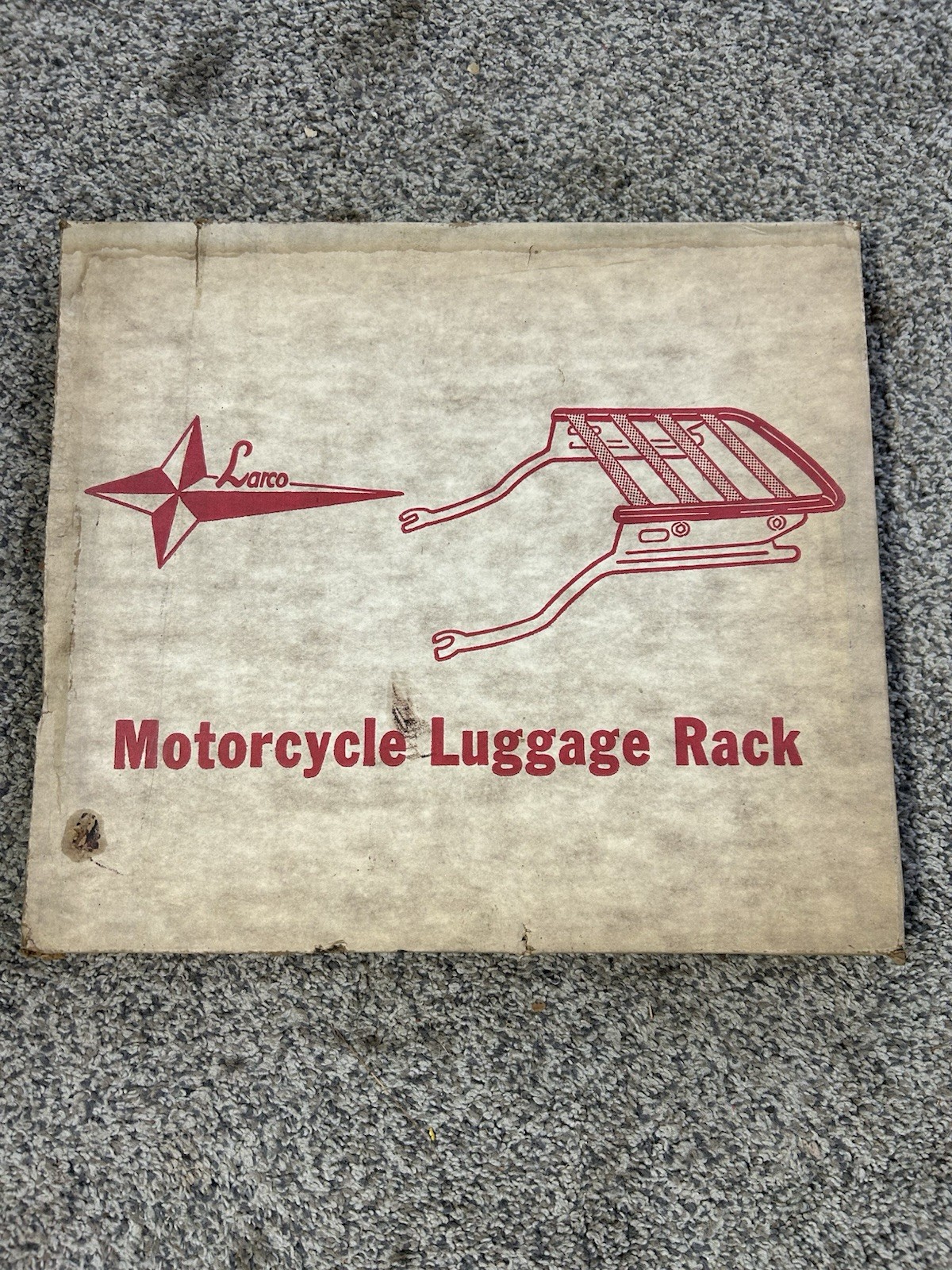 Honda Yamaha Kawasaki Suzuki Motorcycle Rear Rack Chrome Nos Larco Cb Xs GL 750