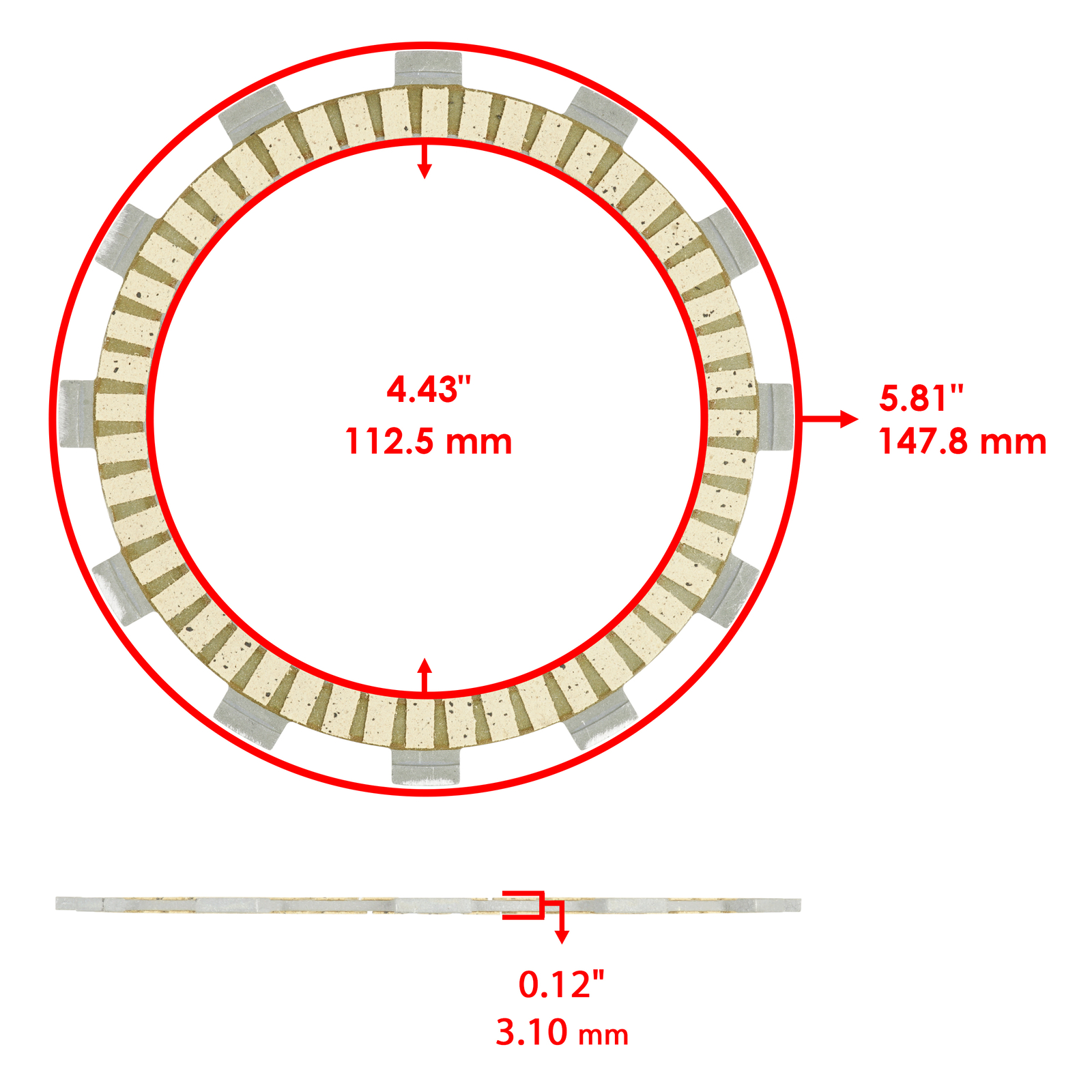Clutch Friction Plates And Gasket Kit for Yamaha Moto-4 350 YFM350ER 1987 - 1995