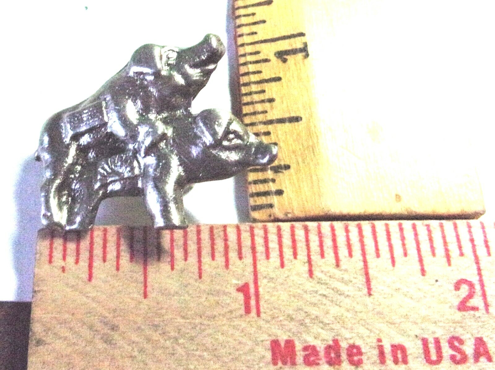 PIG pin "Makin Bacon" vintage motorcycle collectible old HOG biker vest pinback