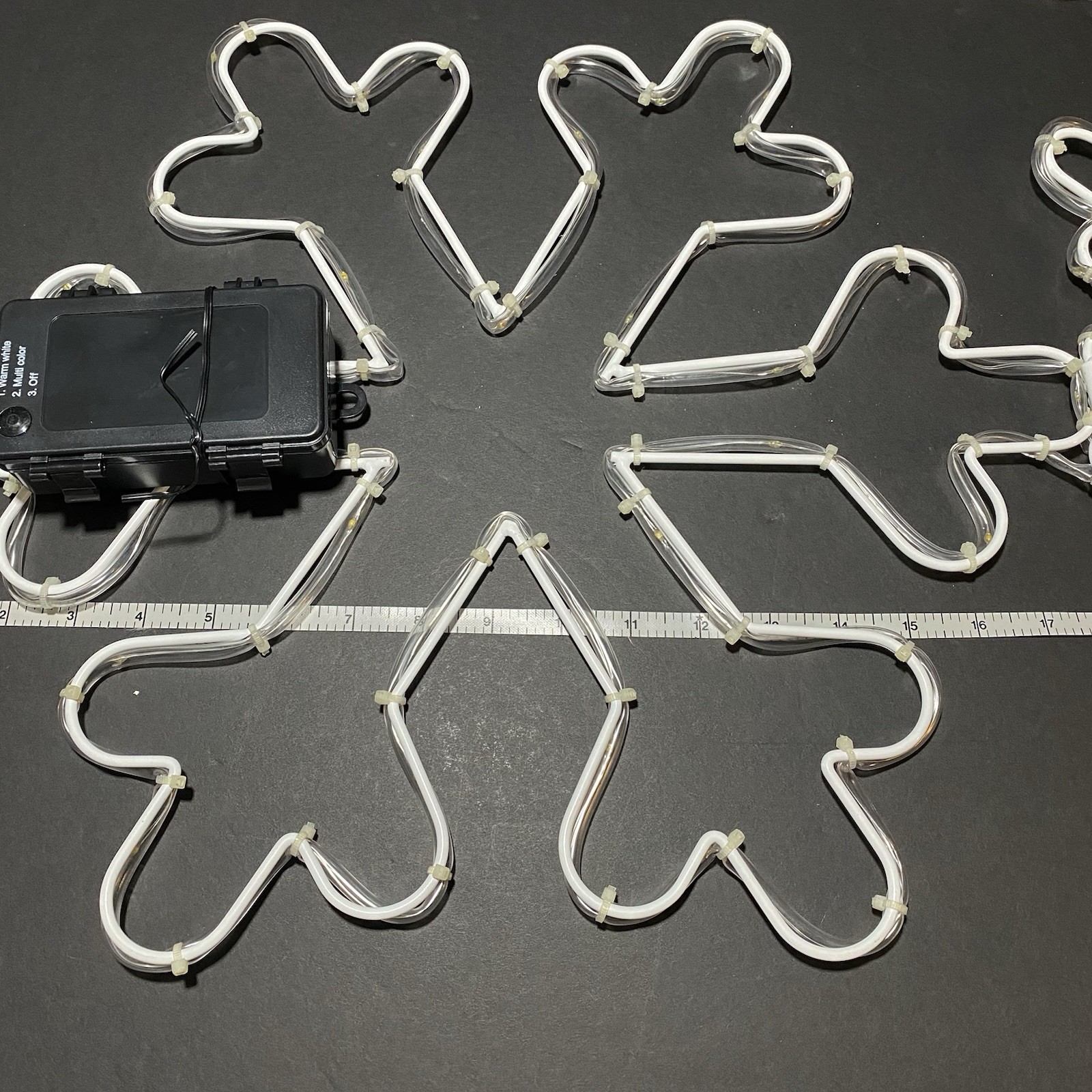 Mr. Christmas Holiday Icon Trio-Snowflakes Warm White/Multicolor