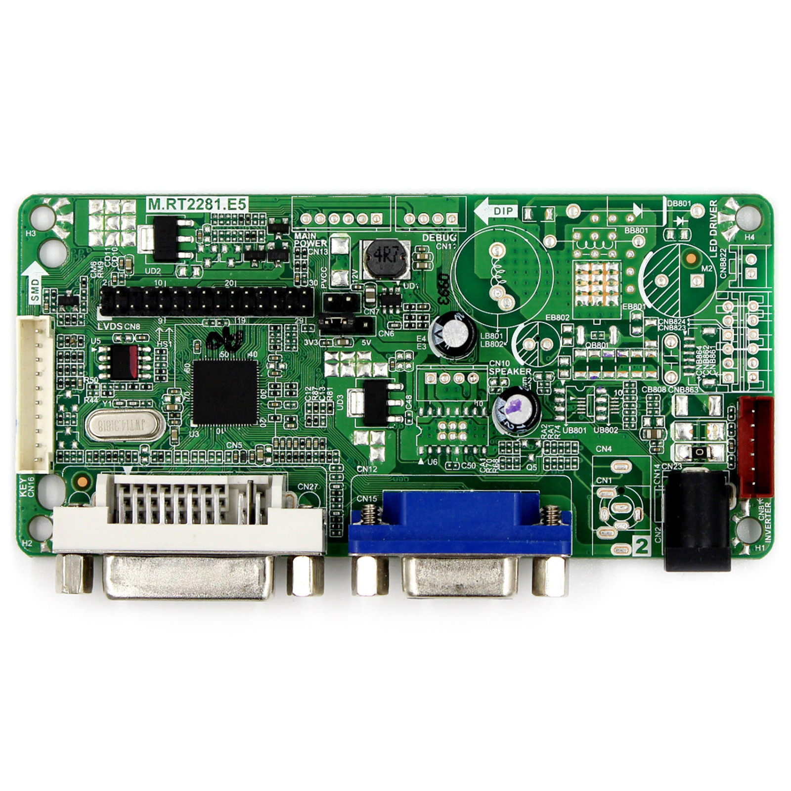 DVI VGA LCD Controller Board For 15" LTM150XH-L06 LQ150X1LW71N 1024x768 LCD