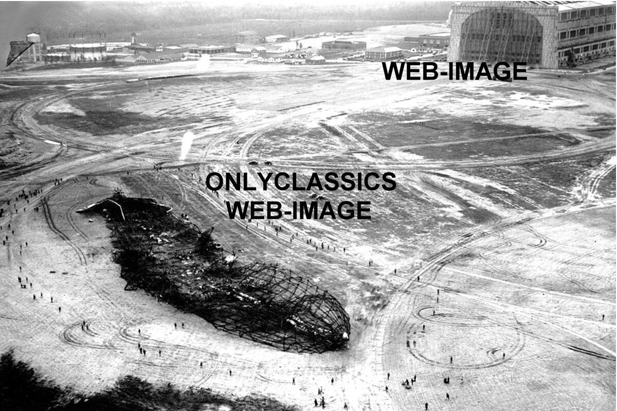 GERMAN AIRSHIP HINDENBURG DIRIGIBLE 34-4X6 PHOTOS LAKEHURST NJ AVIATION MILITARY