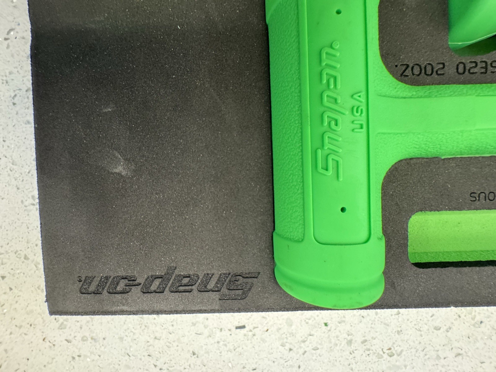 Snap-on 3pc Green Dead Blow Hammer Foam Set HBFE302FG (20 oz 24 oz 48 oz)