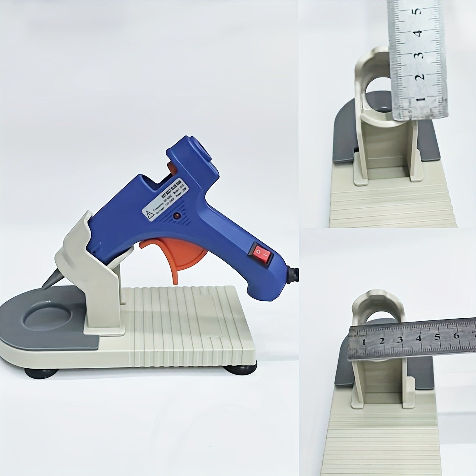 Hot Glue Gun Stand - With Drip Tray & Non-Slip Base for Craft Projects