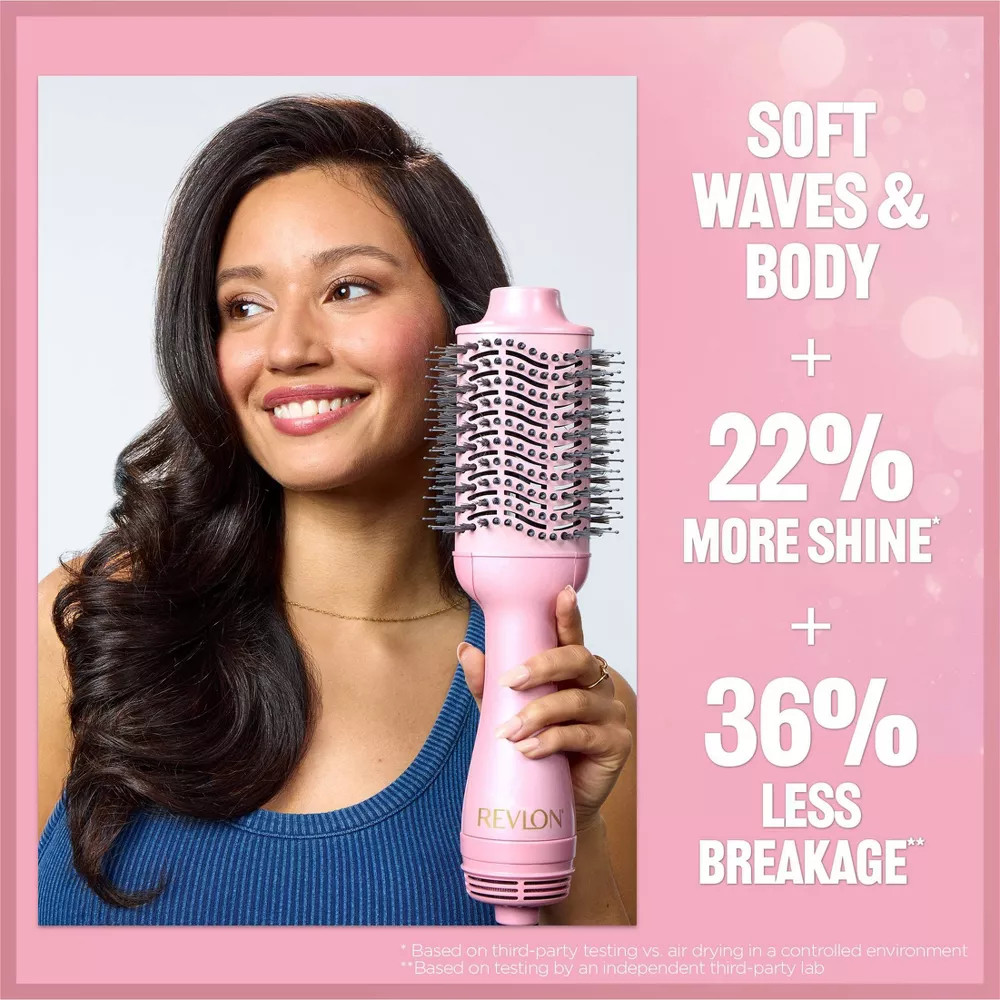 Revlon One-Step Volumizer Hair Dryer Ceramic Brush - 10th Anniversary in Pink