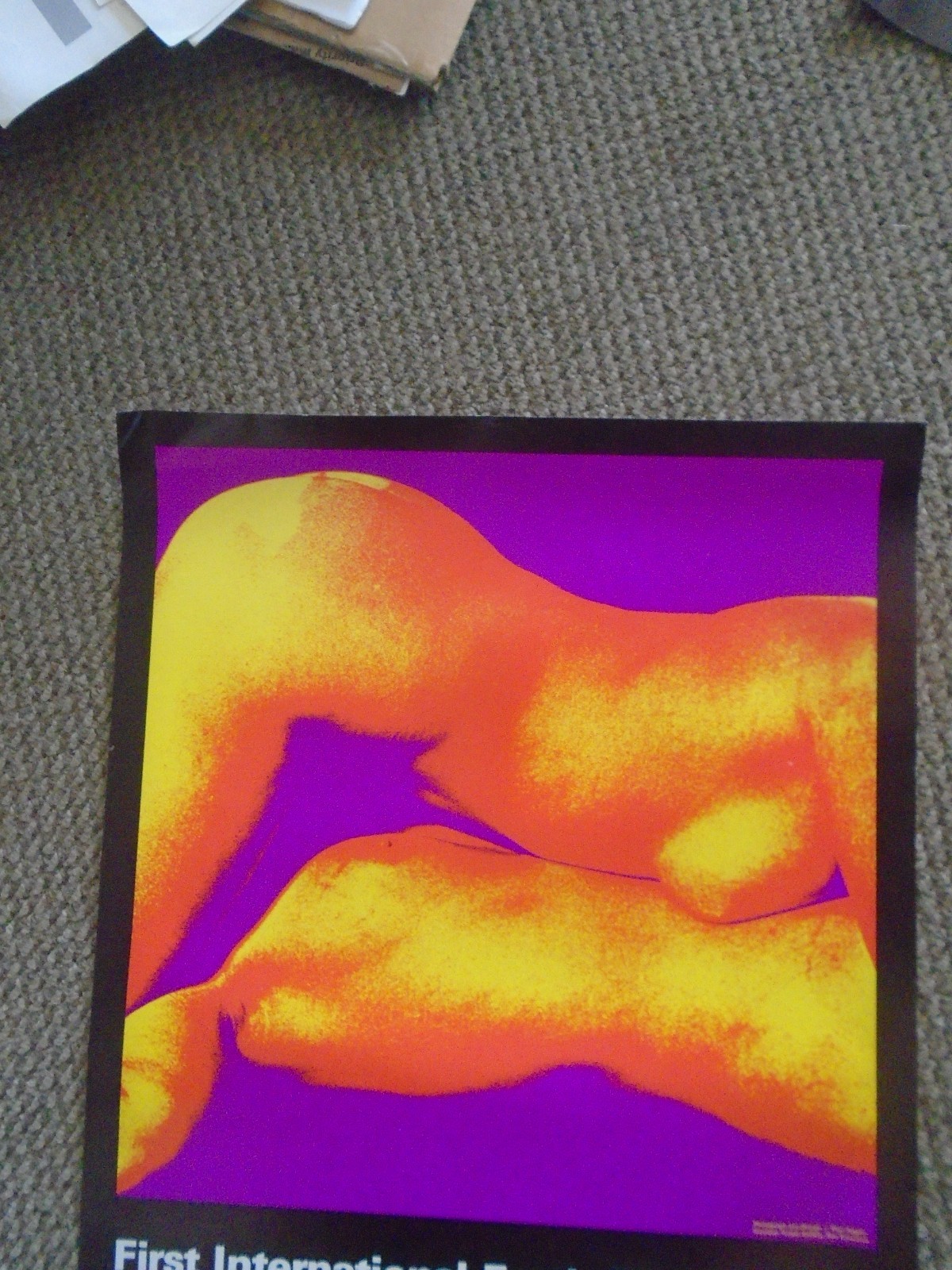 ORIGINAL-FIRST ANNUAL EROTIC FILM FESTIVAL POSTER-SAN FRANCISCO-DECEMBER 1970